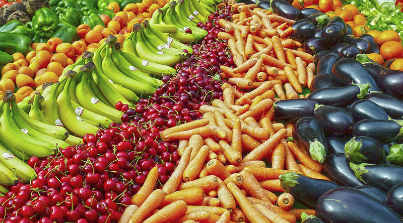 Coma mais frutas e verduras