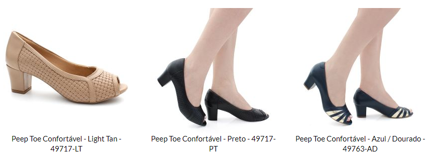 Sapato Peep Toe